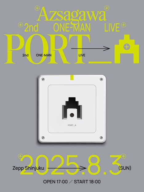 「梓川 2nd ONE-MAN LIVE『PORT＿A』」キービジュアル