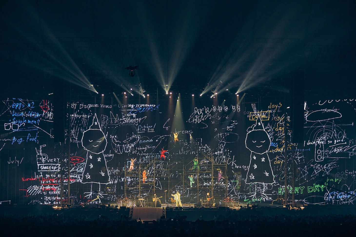 「米津玄師 2025 TOUR / JUNK」東京ドーム公演より「毎日」のパフォーマンスの様子。