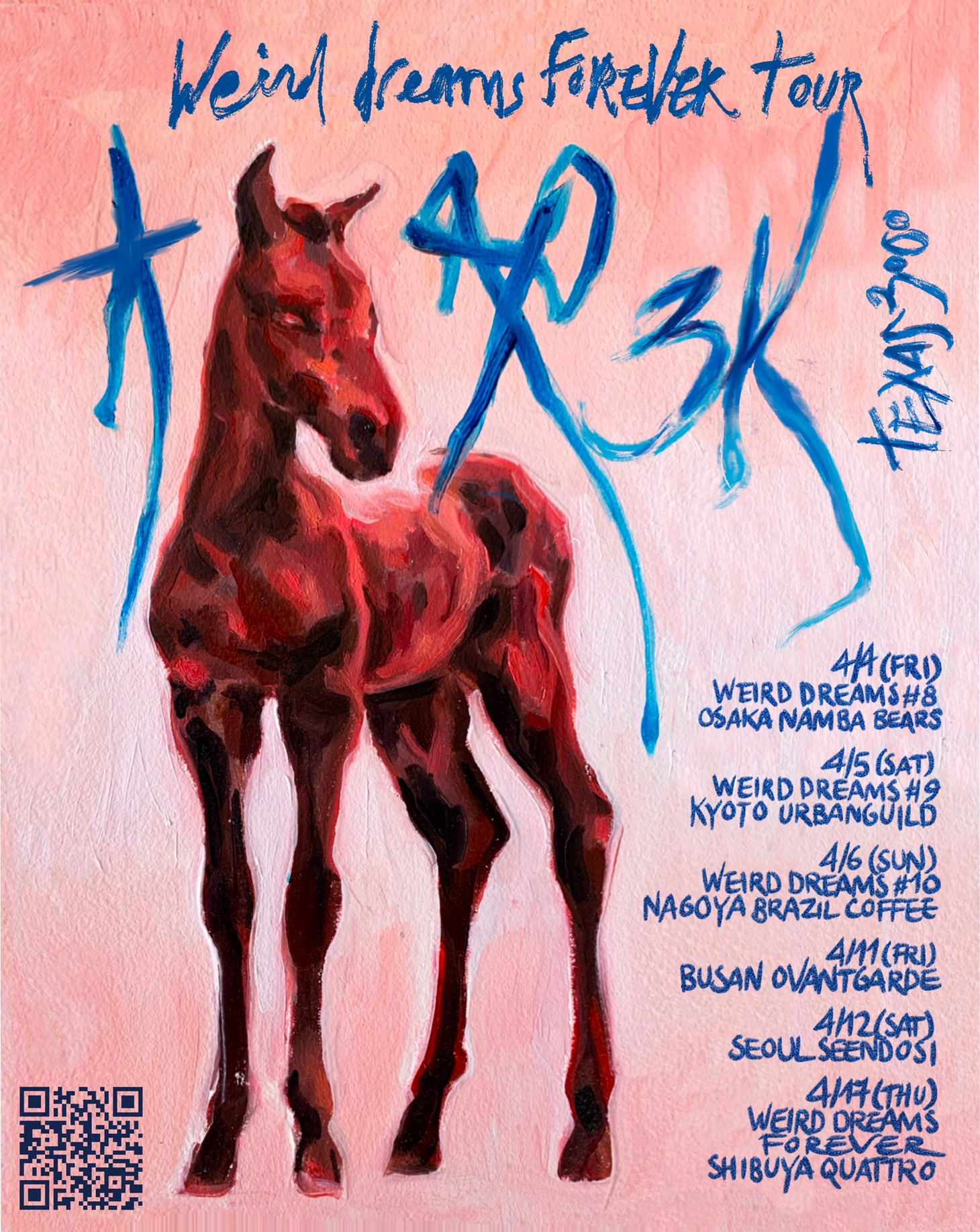 Texas 3000「WEIRD DREAMS FOREVER TOUR」告知ビジュアル