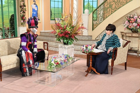 「徹子の部屋」よりデーモン閣下、黒柳徹子。©テレビ朝日