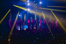 OWVとOCTPATHのコラボパフォーマンスの様子。（撮影：武田真和）