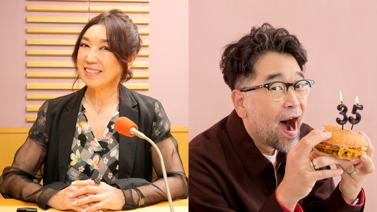 松任谷由実と槇原敬之。