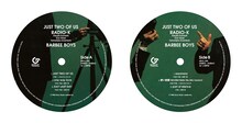 RADIO-K, BARBEE BOYS「JUST TWO OF US」CDのデザイン。