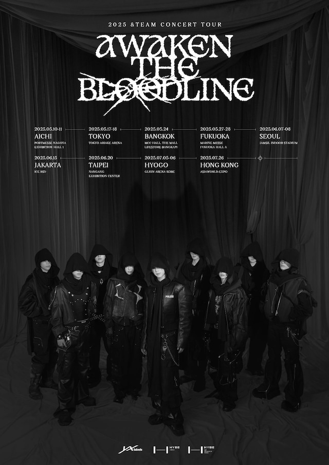 「2025 &TEAM CONCERT TOUR 'AWAKEN THE BLOODLINE'」ビジュアル