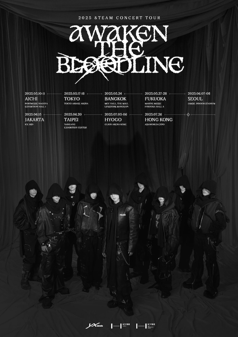 「2025 &TEAM CONCERT TOUR 'AWAKEN THE BLOODLINE'」ビジュアル