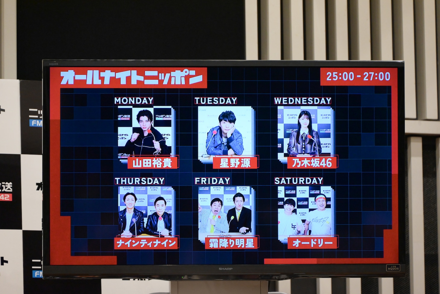 「オールナイトニッポン」パーソナリティ一覧。