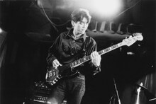 柏原譲（B）。1989年11月4日、駒澤大学の学祭にて。（撮影：あまつゆか）