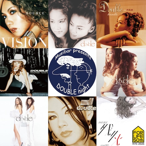 「Musicbar presents DOUBLE night」ビジュアル