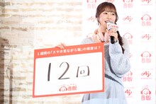 1週間に「スマホ見ながら飯」を何回するか語る佐々木彩夏（ももいろクローバーZ）。