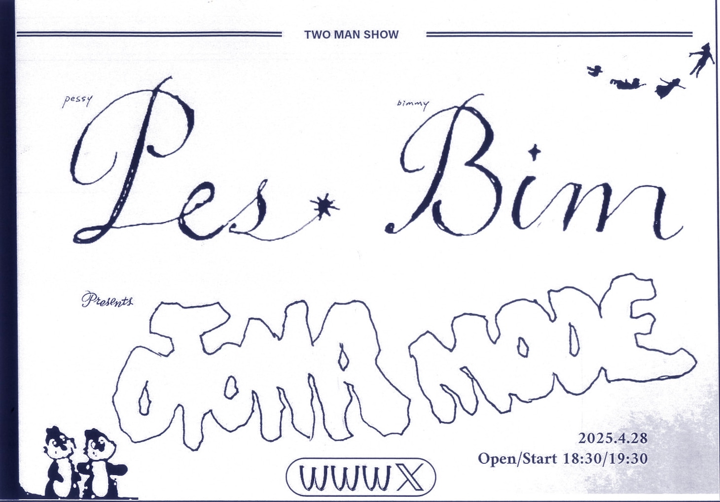 「PES × BIM 2MAN LIVE "OTONA MODE"」フライヤー