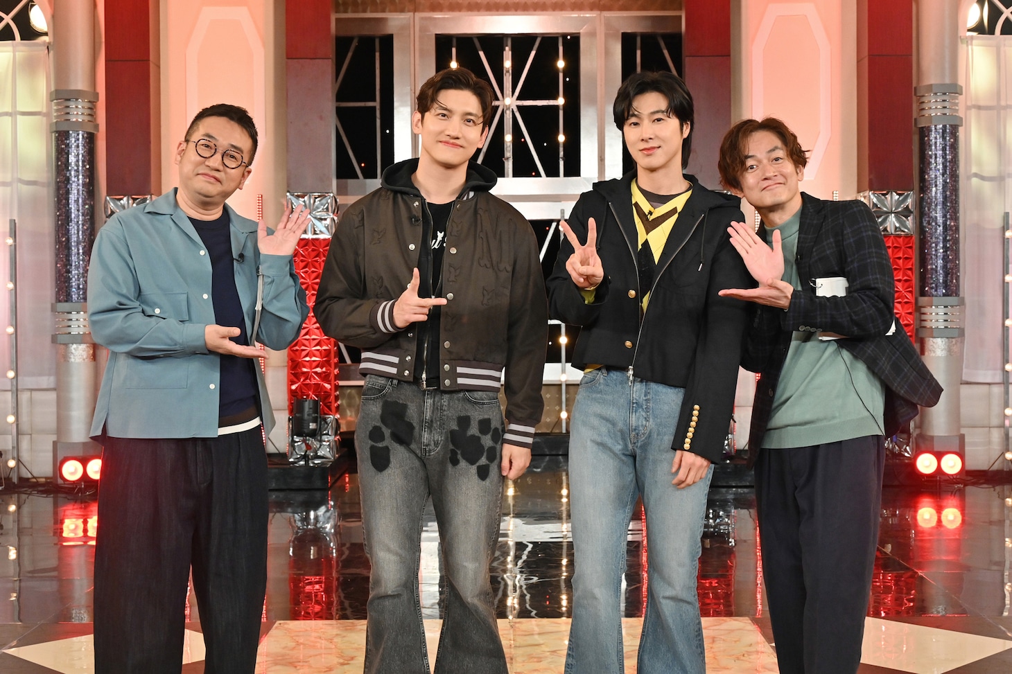 東方神起となすなかにし。©︎テレビ朝日