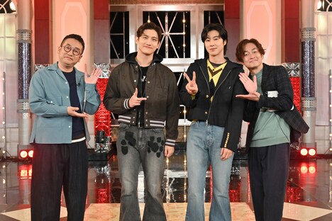 東方神起となすなかにし。©︎テレビ朝日