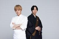 左から遠海翔太役の神山智洋、方丈輝元役の中村海人。