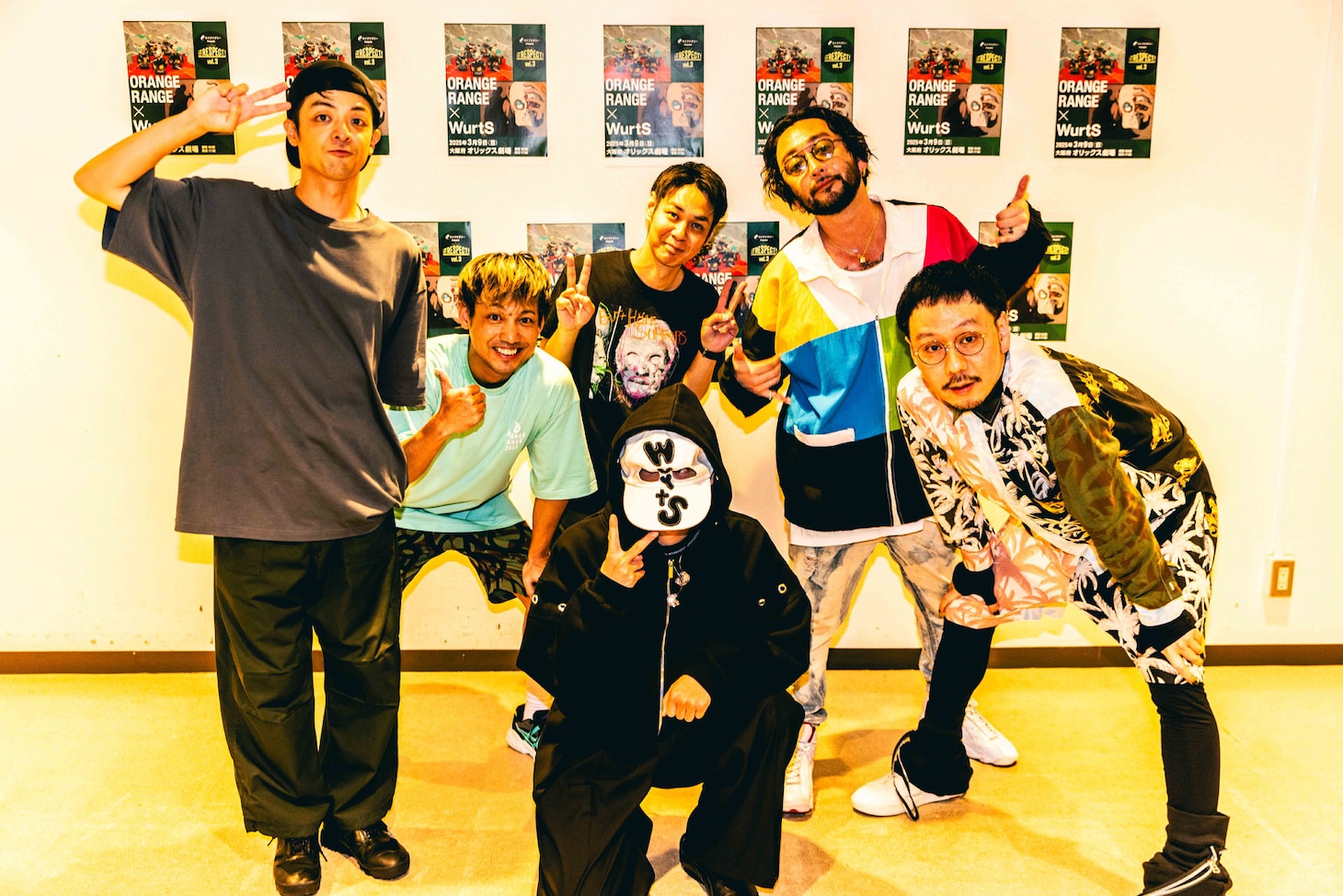 ORANGE RANGEとWurtSの集合写真。（撮影：渡邉一生）