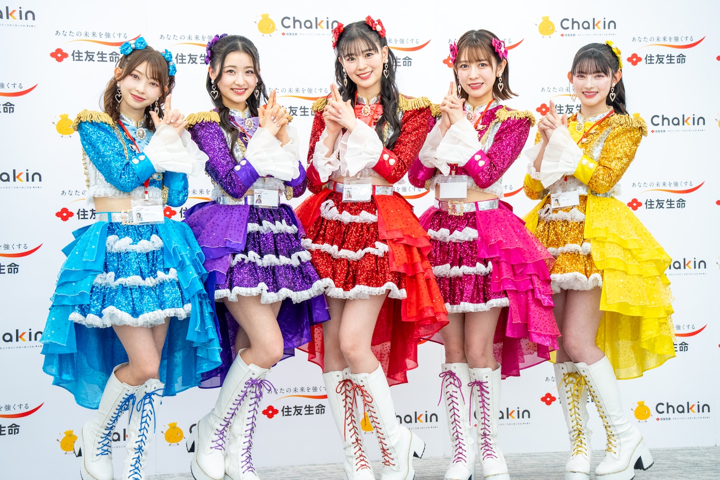 超ときめき♡宣伝部扮するChakin宣伝部。