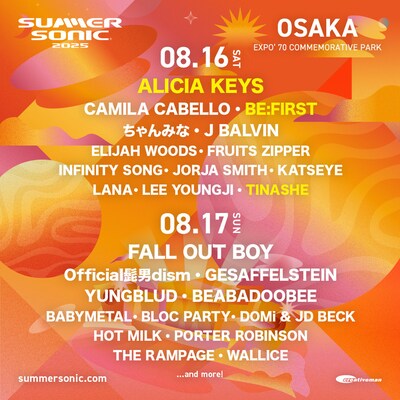 「SUMMER SONIC 2025」OSAKA出演者