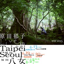 「原田郁子ソロツアー『Live in Taipei、Seoul、八女』」告知ビジュアル