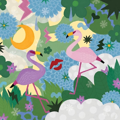 朝日美穂「フラミンゴ・コスモス」ジャケット