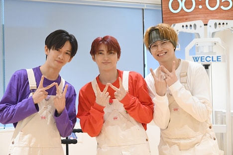 左からリョウガ、ユーキ、タカシ。