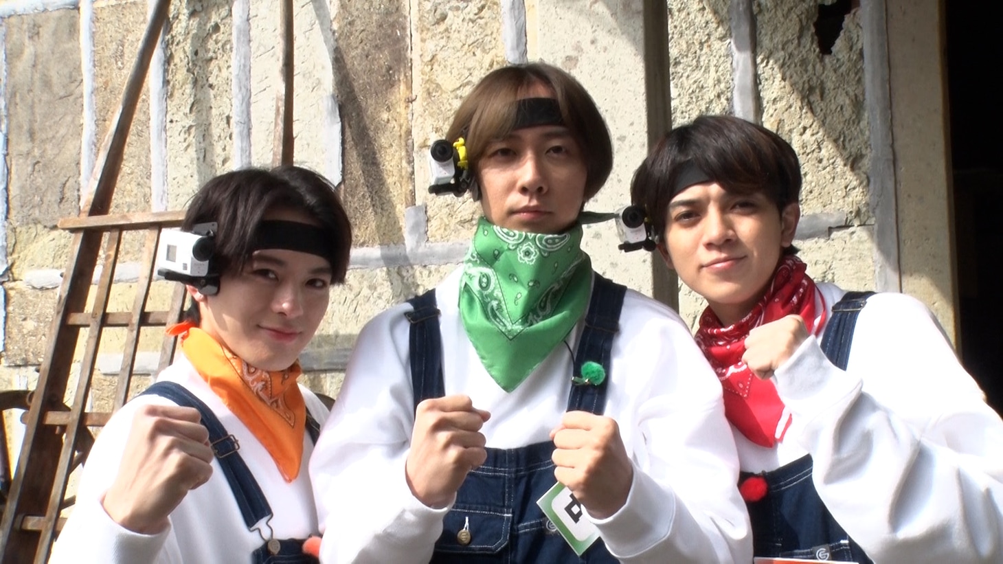 「お掃除で日本を学ぶ Travis Japanの蔵ピカ」より松倉海斗、中村海人、宮近海斗。©フジテレビ