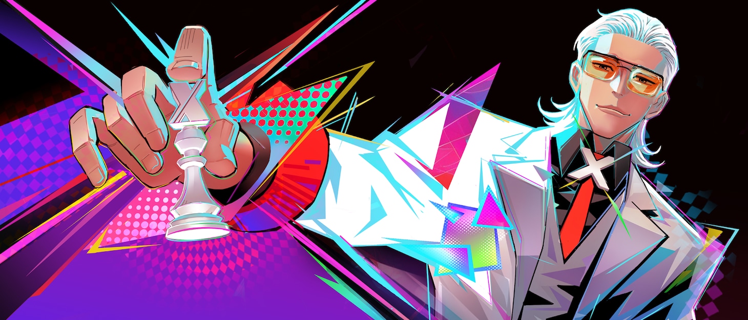 SawanoHiroyuki[nZk]「INERTIA」期間生産限定盤ジャケットを展開したイラスト。(c)bilibili/BeDream, Aniplex