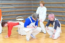 Bチームのユーキ、カイ、タカシ、シューヤ。