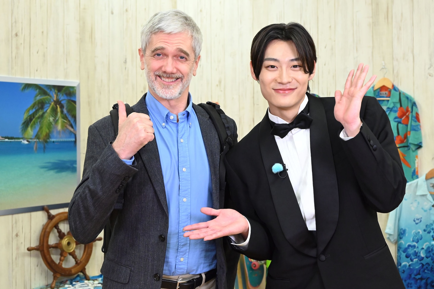 笑顔のドンさんとアロハ。