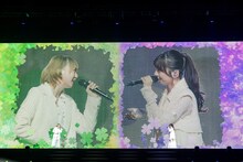 安本彩花（左）と真山りか（右）。