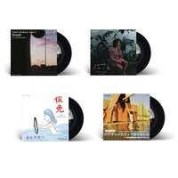 曽我部恵一「Breath」「アナベル」「仮免」「バグダッドカフェで待ち合わせ」アナログ7inchのパッケージ。