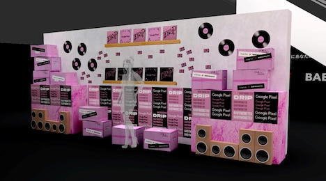 「DIVE INTO MUSIC VIDEO」の展示イメージ。