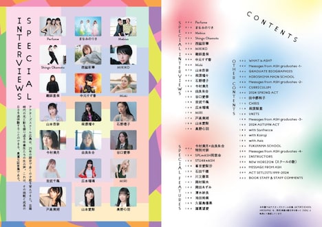 「アクターズスクール広島 25thアニバーサリーBOOK」目次