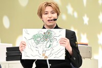 ドラゴンボールを7つ集めたシルバニアファミリーの猫の赤ちゃんを描いたタカシ。