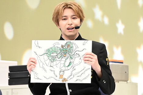 ドラゴンボールを7つ集めたシルバニアファミリーの猫の赤ちゃんを描いたタカシ。