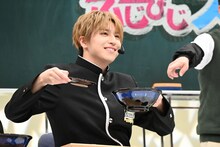 うどんとぼた餅を完食したタカシ。