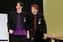 いつの間にかレースに参加していたリョウガとユーキ。