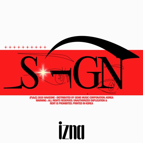 izna「SIGN」配信ジャケット