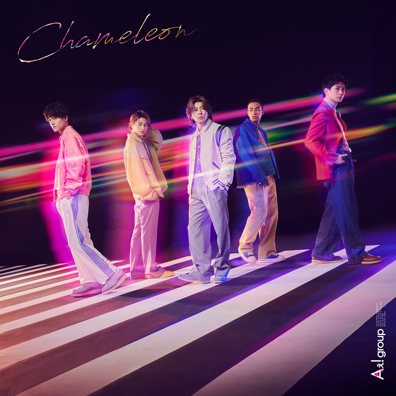 Aぇ! groupが都会の夜を表現、新アー写と「Chameleon」初回盤A