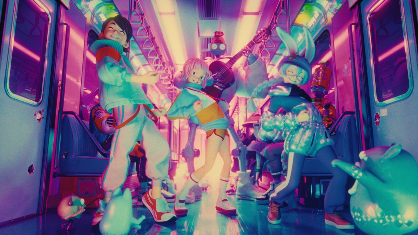 「PlayStation® × YOASOBI「PLAYERS」30周年特別CM｜123秒｜Project: MEMORY CARD」より。