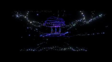 「IOWN×Perfume」のパフォーマンスの様子。