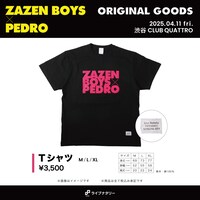 「ライブナタリー “ZAZEN BOYS × PEDRO”」Tシャツ告知ビジュアル