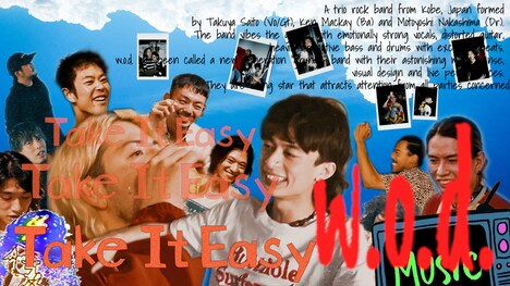 w.o.d.「Take It Easy」ミュージックビデオ（Another Ver.）のサムネイル。
