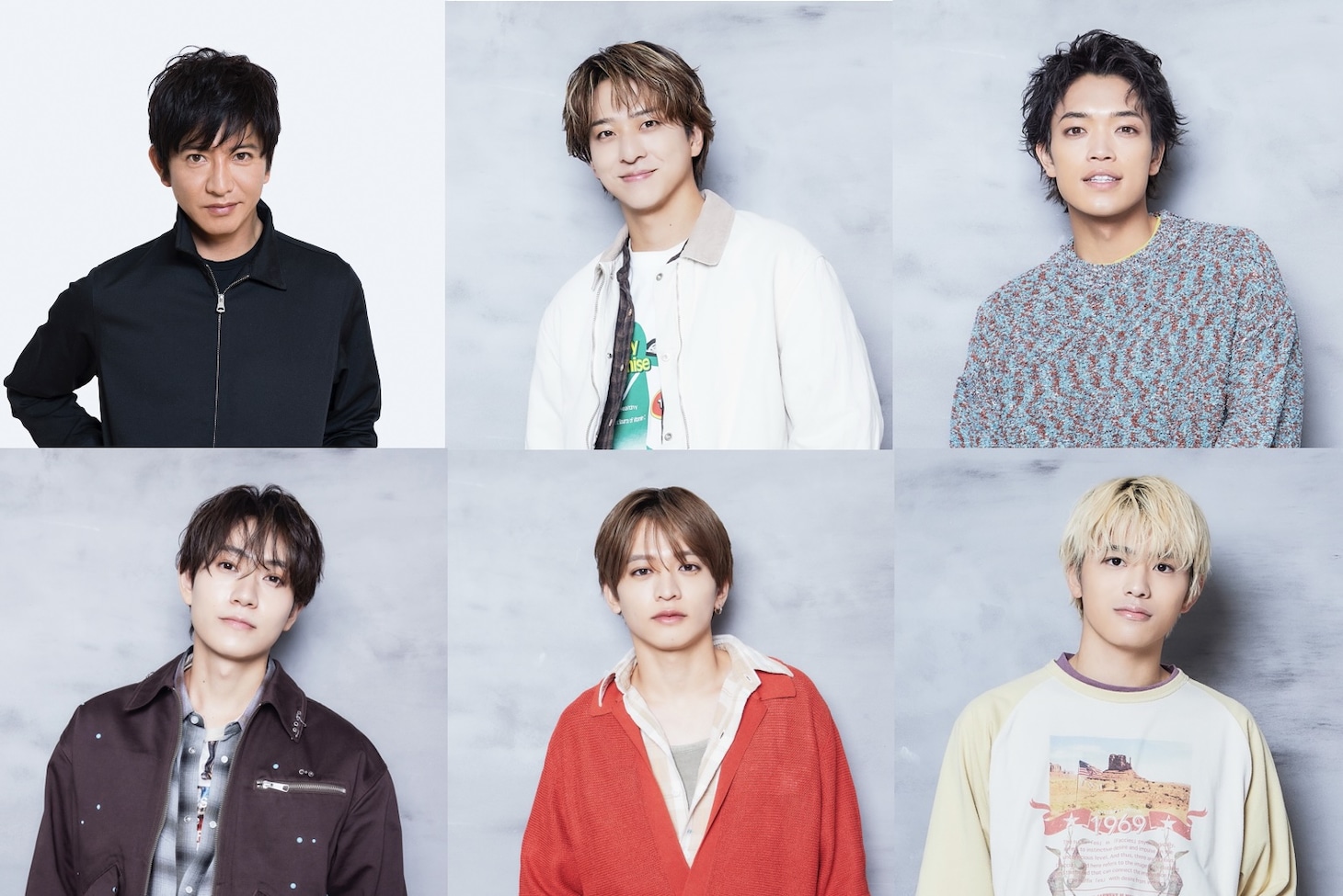 木村拓哉とtimelesz新メンバー5人。