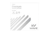 「WAVEコンタクトレンズ」の「WAVEワンデー プレミアム」パッケージ