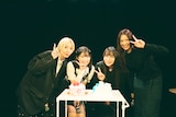 左からコショージメグミ、矢川葵、和田輪、井上唯。(撮影:稲垣謙一)