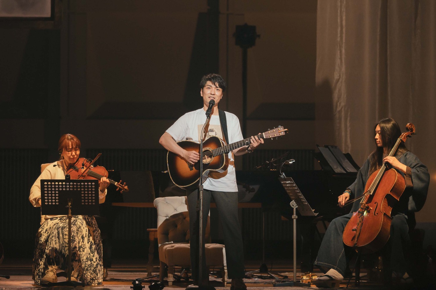 「ライブナタリー “森山直太朗 × 中村佳穂”」の様子。（撮影：曽我美芽）