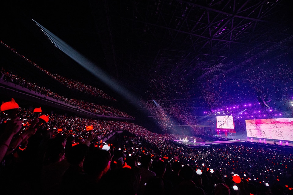 「2025 BABYMONSTER 1st WORLD TOUR『HELLO MONSTERS』」Kアリーナ横浜公演の様子。