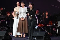 中国語のスピーチを披露した浜崎あゆみ。