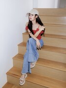 カン・ヘウォン（ex. IZ*ONE）。SNIDEL「2025 SUMMER COLLECTION」より。