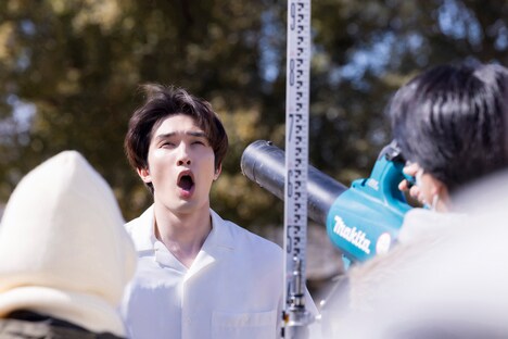 新CM「バニラドラゴン」編の撮影の様子。