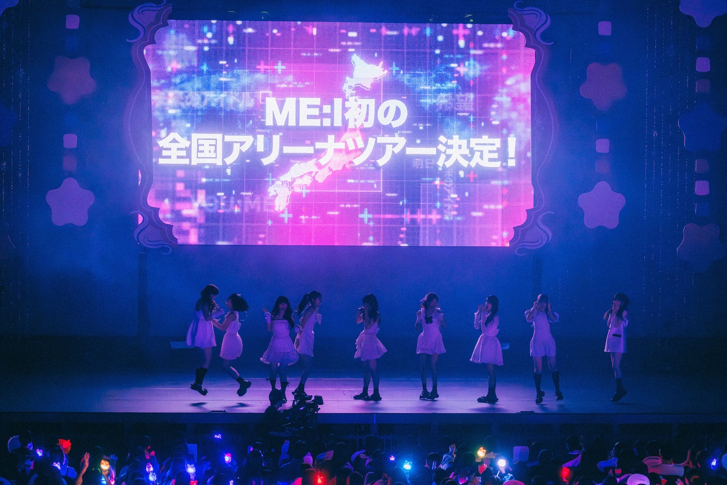 ME:I「MUSE」リリース記念ショーケースの様子。 ©LAPONE GIRLS